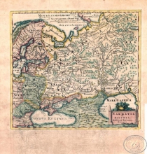 Sarmatia et Scythia Russia et Tartaria Europaea, 1729 год. Издатель: M.de Lisle.Размер: 29х31 см.