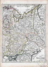 Московия (регион), 1750 год. Издатель:Meritis Virtute.Размер: 32х23 см. Ручная по границам.