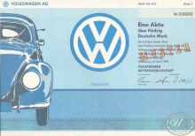 Volkswagen AG. Сертификат на 1 акцию,1991 год