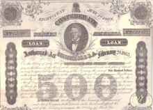 Confederate States of America (Authorized act), $500, 1863 год.