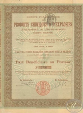 Products Chimiques dExplosives. АО Взрывчатых Химических Веществ. Пай, 1895 год.