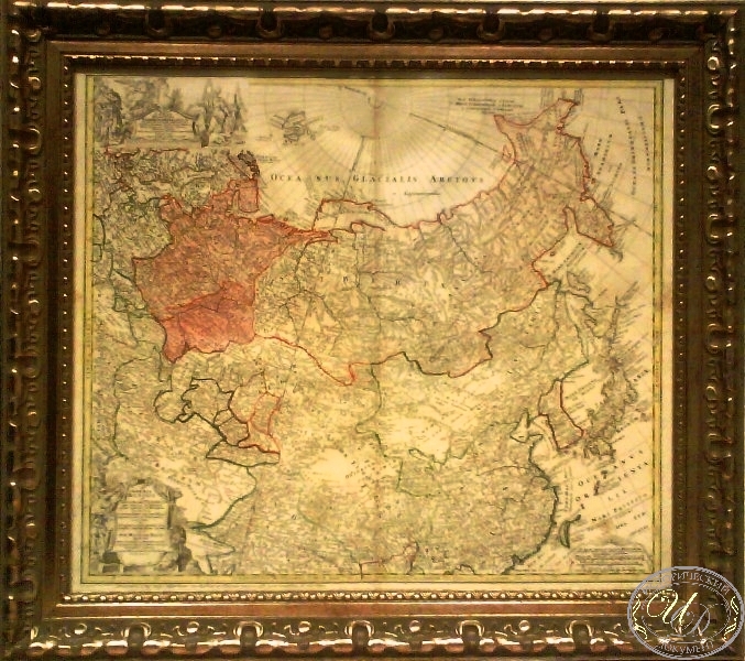 Географическая карта. Imperii Russici, 1730 год. ― ООО "Исторический Документ"