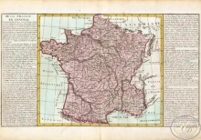 De La France en General. Франция. Размер: 56х32 см. Издательство Mr.lAbbe Clouet, 1785 год.