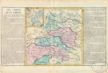L`Autriche. Австрия. Размер: 56х32 см. Издательство Mr.l` Abbe Clouet, 1785 год.
