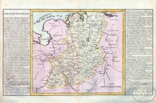 Cercle de Westphalie. Округ Вестфалия. Размер: 56х32 см. Издательство Mr.l` Abbe Clouet, 1785 год.