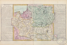 La Pologne. Польское королевство. Размер: 56х32 см. Издательство Mr.l` Abbe Clouet, 1785 год.