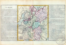 La Russie. Россия. Размер: 56х32 см. Издательство Mr.l` Abbe Clouet, 1785 год.